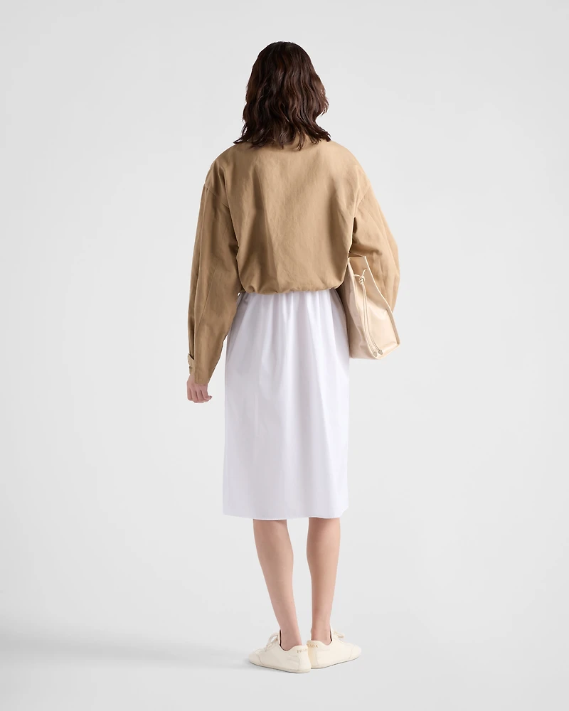 Panama cotton blouson jacket