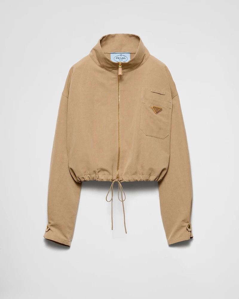 Panama cotton blouson jacket