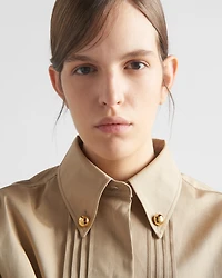 Cropped poplin jacket