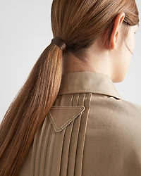 Cropped poplin jacket