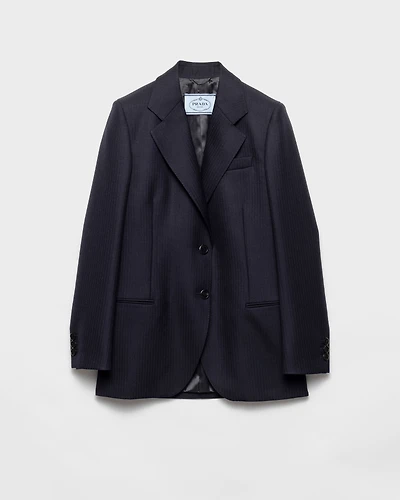 Single-breasted chevron jacket