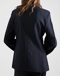 Double-breasted kid mohair jacket