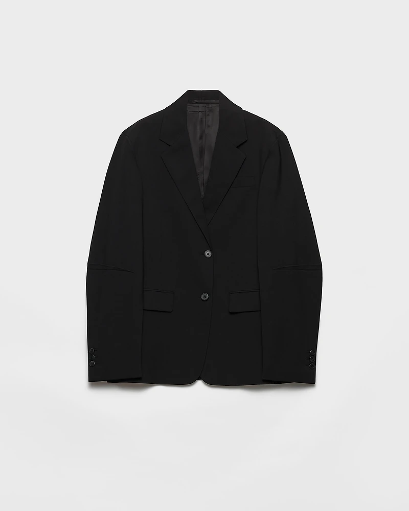 Single-breasted jacket superfine wool