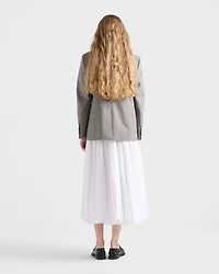 Single-breasted checked grisaille jacket