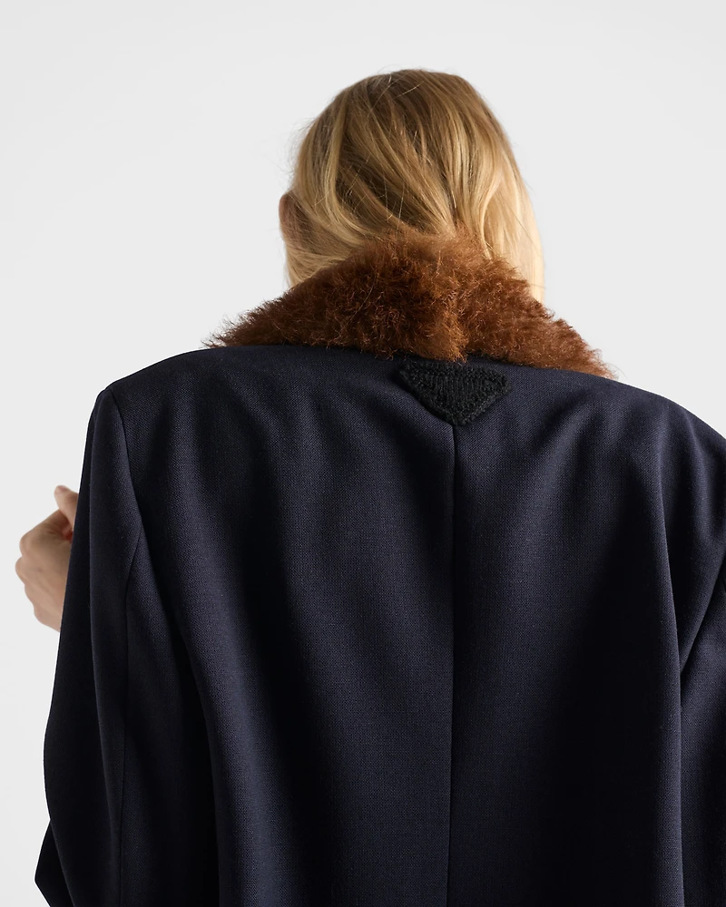 Single-breasted rush stitch jacket
