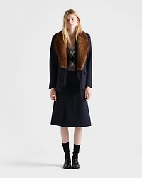 Single-breasted rush stitch jacket