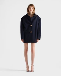 Shetland wool jacket with jewel buttons