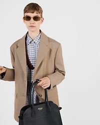 Single-breasted twill jacket