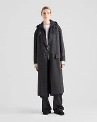 Single-breasted wool coat