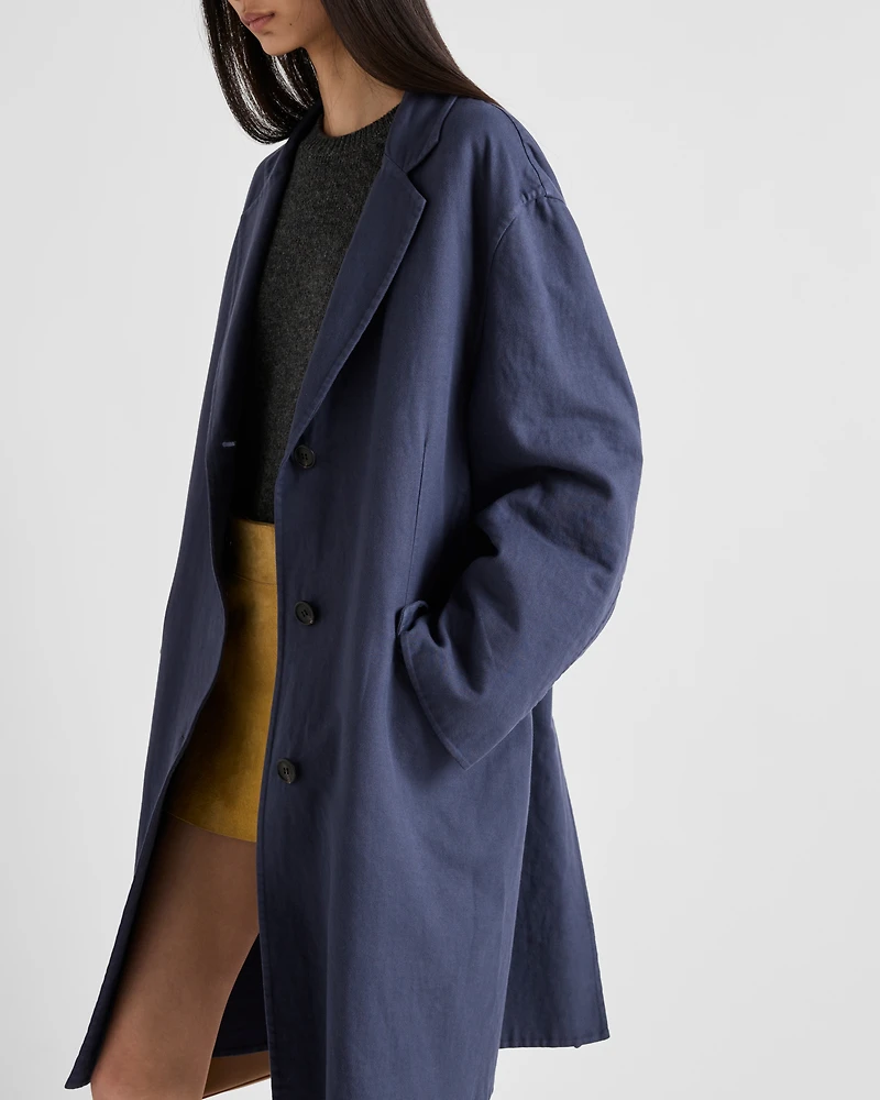 Single-breasted double cotton coat