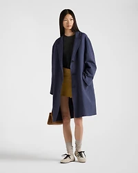 Single-breasted double cotton coat