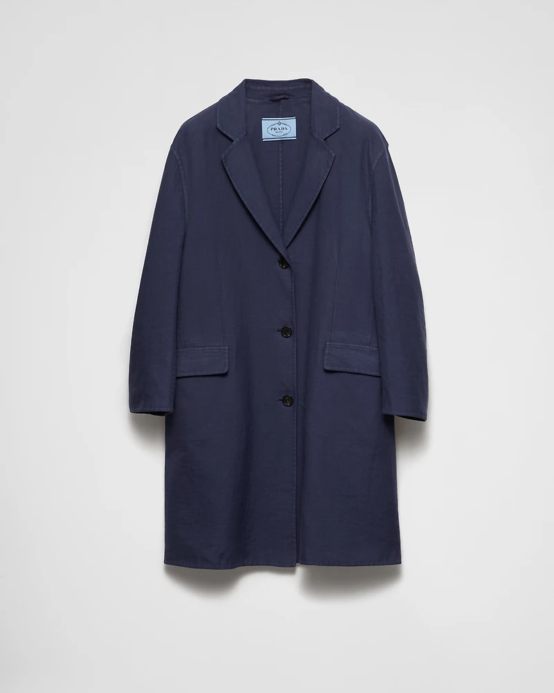 Single-breasted double cotton coat
