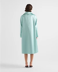 Single-breasted duchesse coat