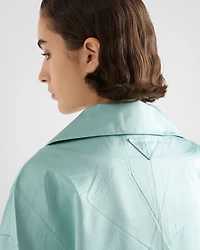 Single-breasted duchesse coat