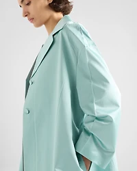 Single-breasted duchesse coat