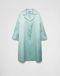 Single-breasted duchesse coat