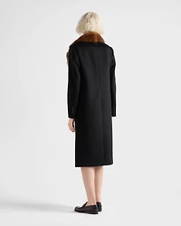 Double-breasted cashmere coat