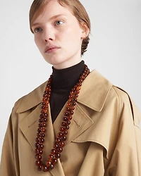 Cotton twill trench jacket