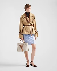 Cotton twill trench jacket