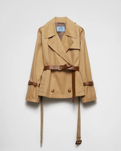 Cotton twill trench jacket