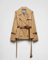 Cotton twill trench jacket