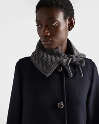 Single-breasted double loden coat