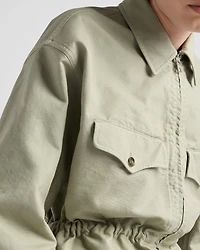 Old canvas blouson jacket