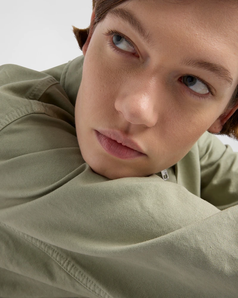 Old canvas blouson jacket