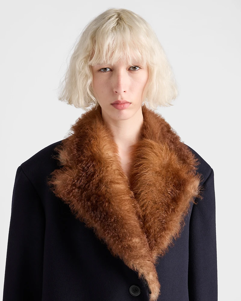 Single-breasted cloth coat