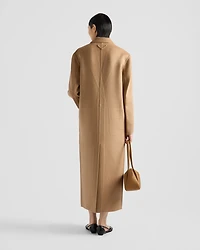 Long cashgora coat