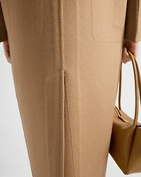 Long cashgora coat