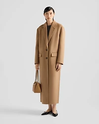 Long cashgora coat