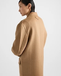 Long cashgora coat