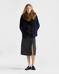 Double cashwool jacket