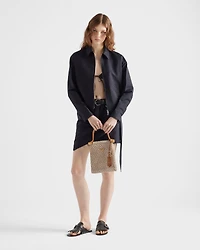 Kid mohair blouson jacket