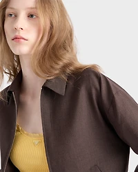 Kid mohair blouson jacket