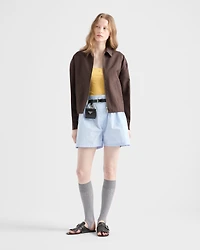 Kid mohair blouson jacket