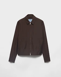 Kid mohair blouson jacket