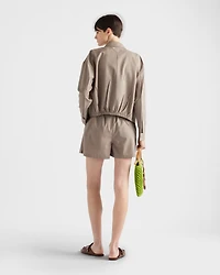 Mouliné wool blouson jacket