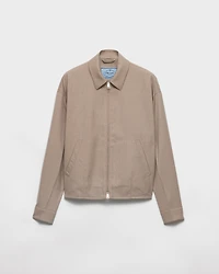 Mouliné wool blouson jacket