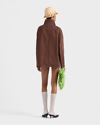 Old gabardine cotton shirt jacket