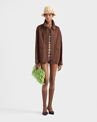 Old gabardine cotton shirt jacket