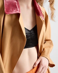 Satin bra top