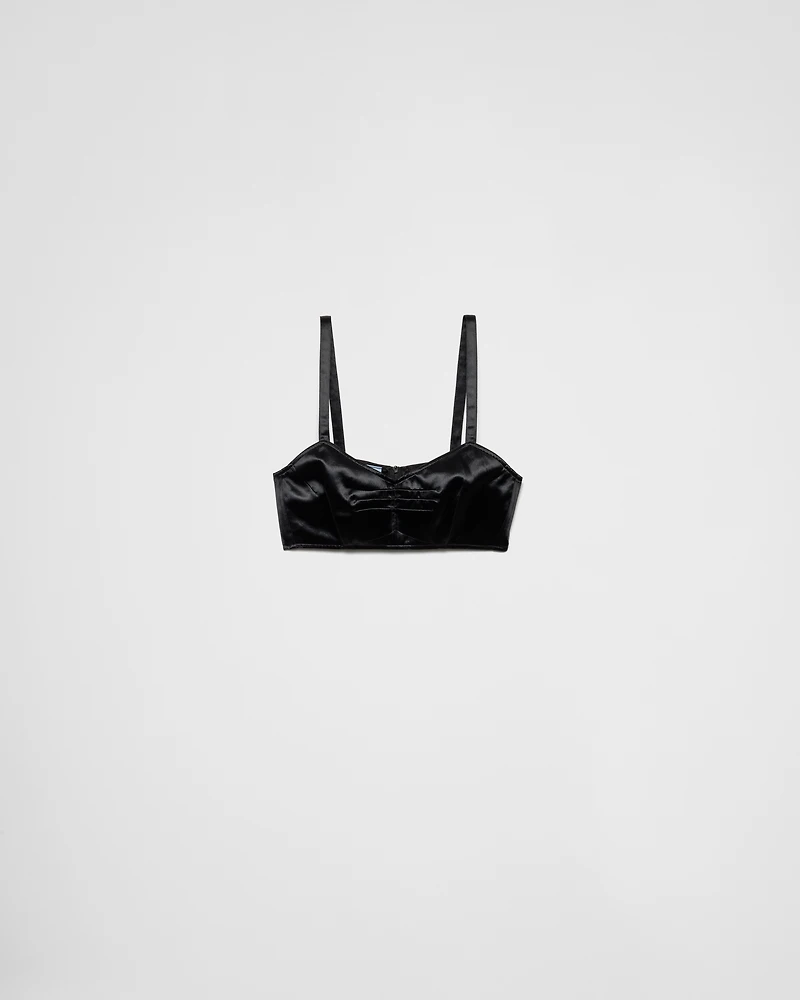 Satin bra top