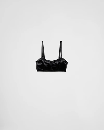 Satin bra top