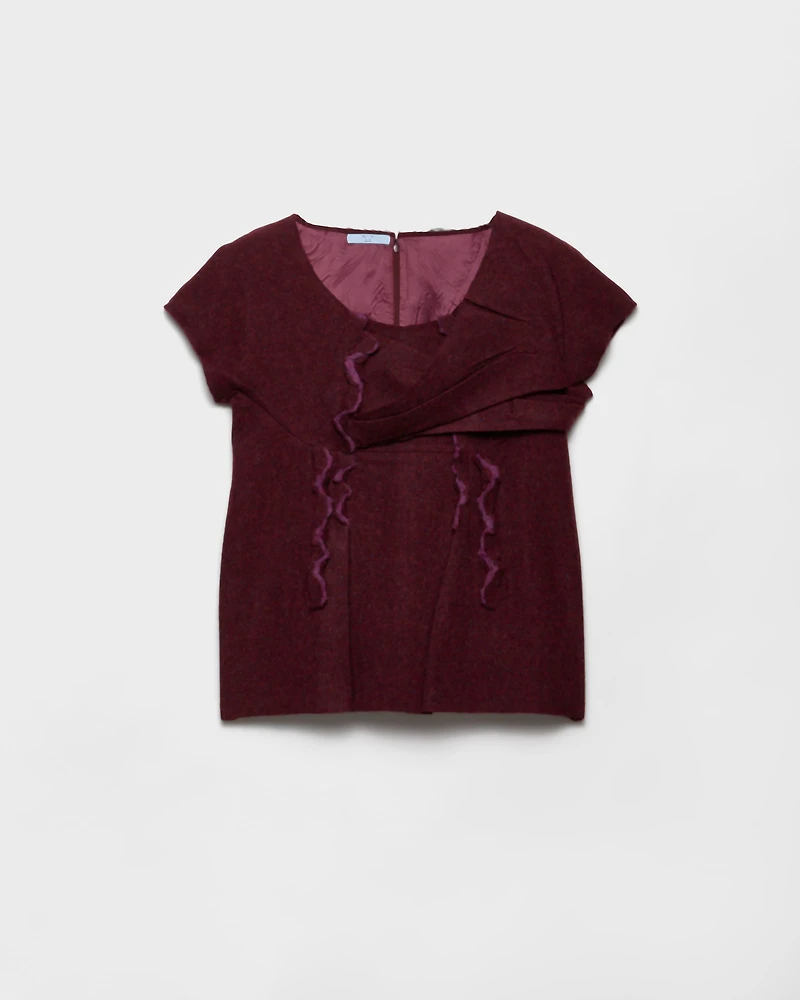 Shetland wool top