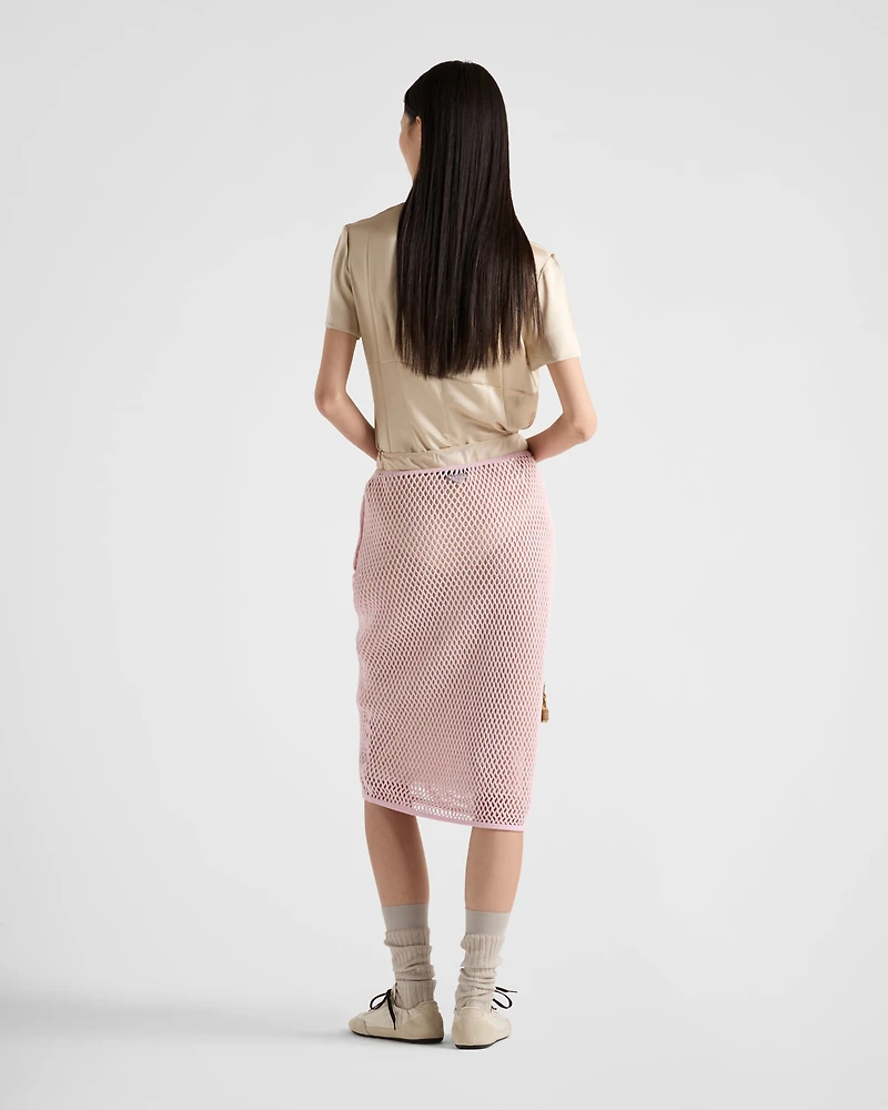 Satin crepe top