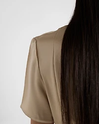 Satin crepe top