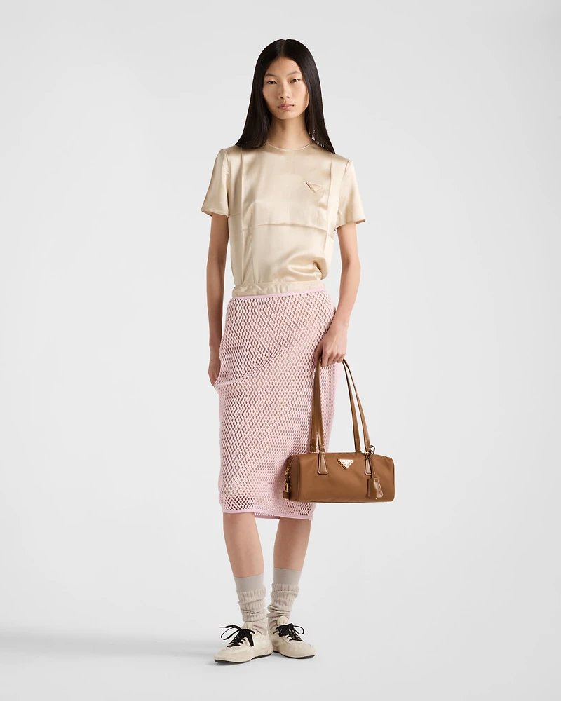 Satin crepe top