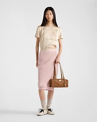 Satin crepe top
